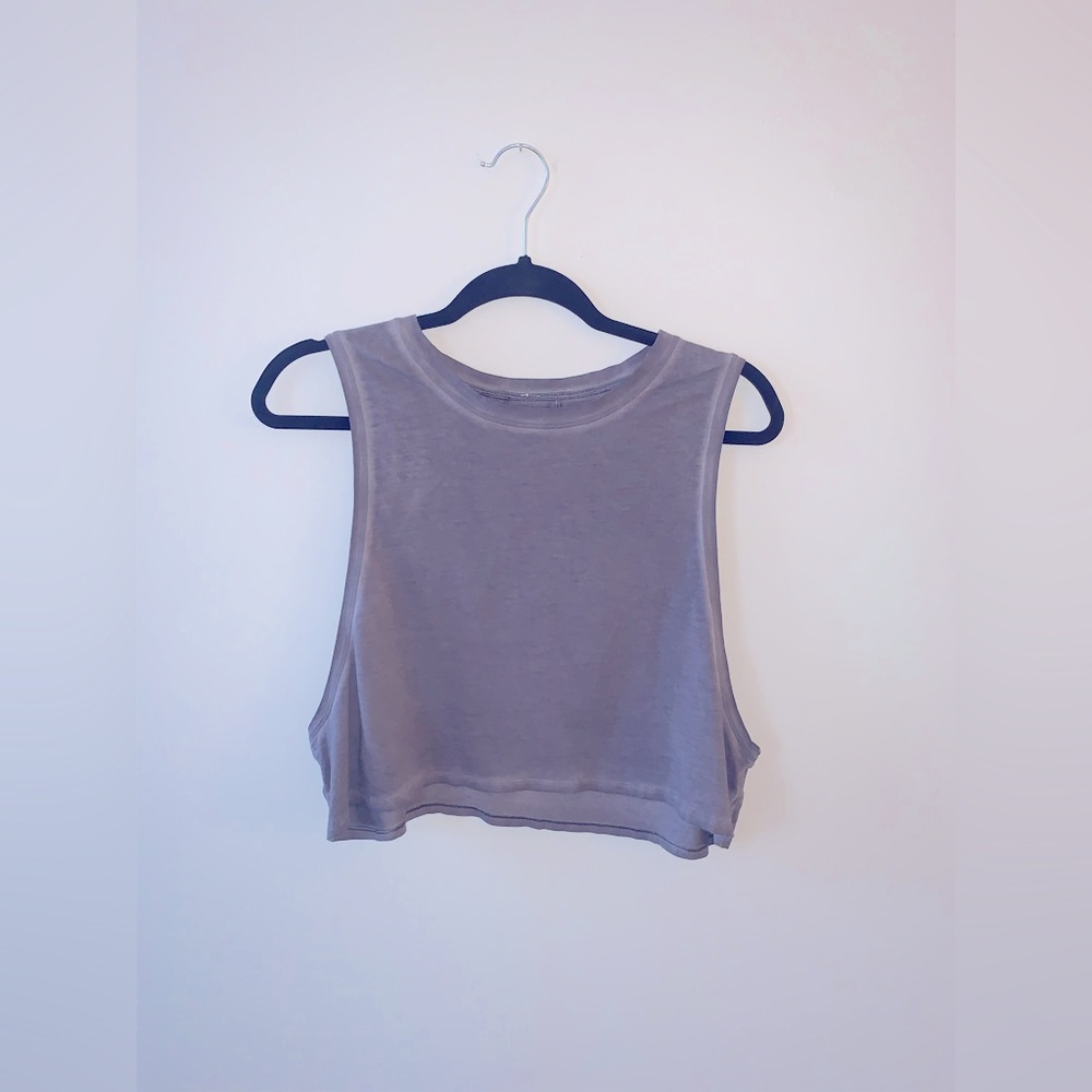 Lululemon | Purple Cropped Muscle Tank